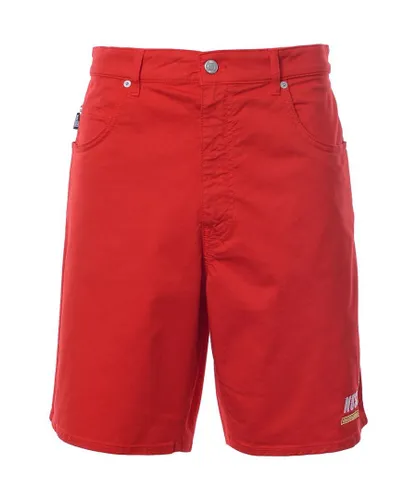 Love Moschino Mens Shorts - Red Spandex