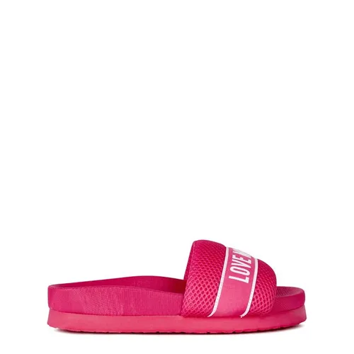 Love Moschino Mesh Logo Sliders - Pink