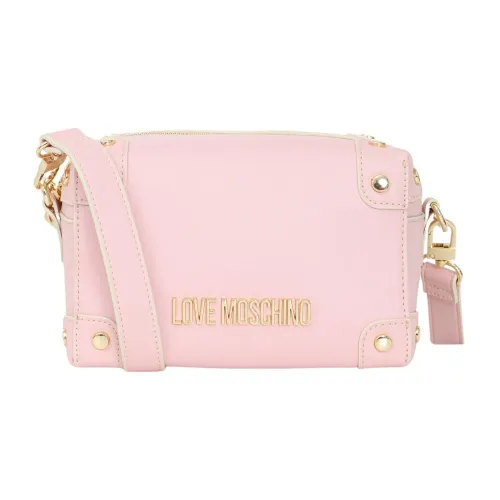 Love Moschino , Pink Logo Metal Bag ,Pink female, Sizes: ONE SIZE