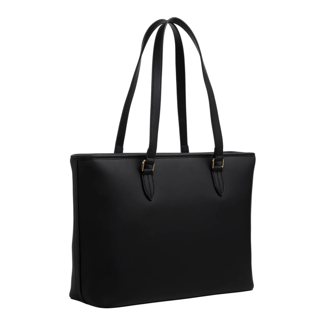 Love Moschino , Plain Logo Tote Bag ,Black female, Sizes: ONE SIZE
