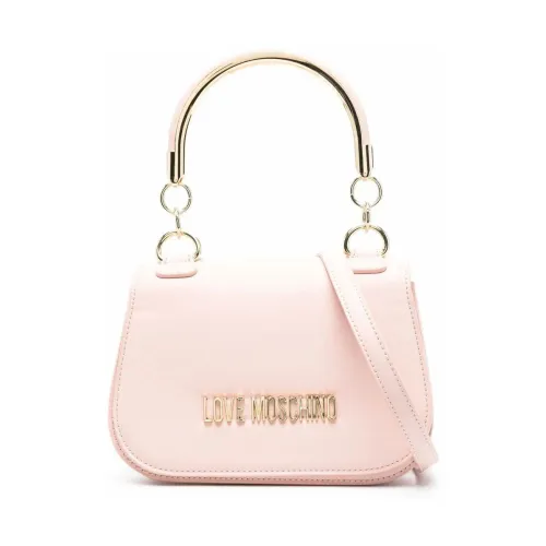 Love Moschino , PU Shoulder Bag ,Pink female, Sizes: ONE SIZE