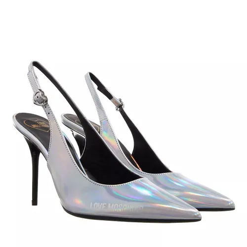 Love Moschino Pumps & High Heels - Rubber Logo - silver - Pumps & High Heels for ladies
