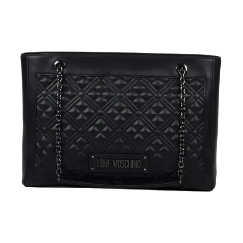 Love Moschino , Quilted Bag ,Black female, Sizes: ONE SIZE