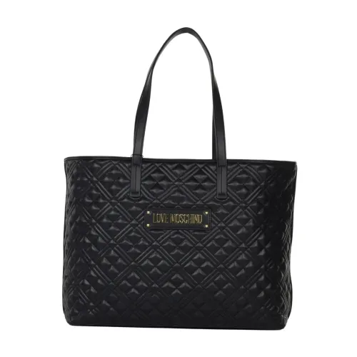 Love Moschino , Quilted Bag ,Black female, Sizes: ONE SIZE