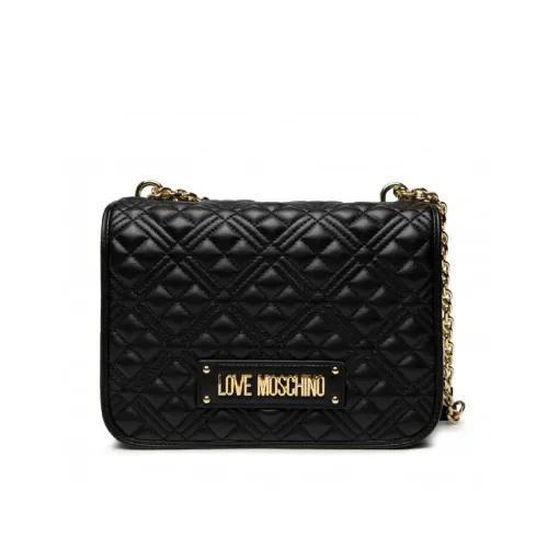 Love Moschino , Quilted Black Cross Body Bag ,Black female, Sizes: ONE SIZE