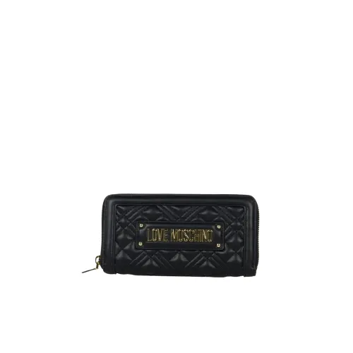 Love Moschino , Quilted Wallet ,Black female, Sizes: ONE SIZE