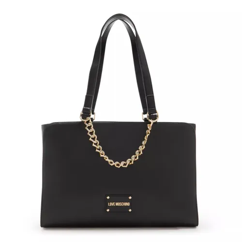 Love Moschino Shopping Bags - Love Moschino Schwarze Shopper JC4127PP1ILN100A - black - Shopping Bags for ladies
