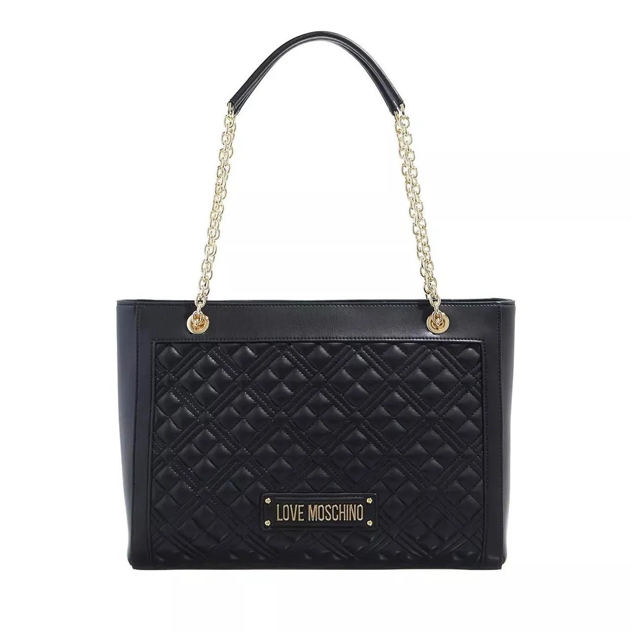 Love Moschino Shopping Bags - Quilted Bag - black - Shopping Bags for ladies