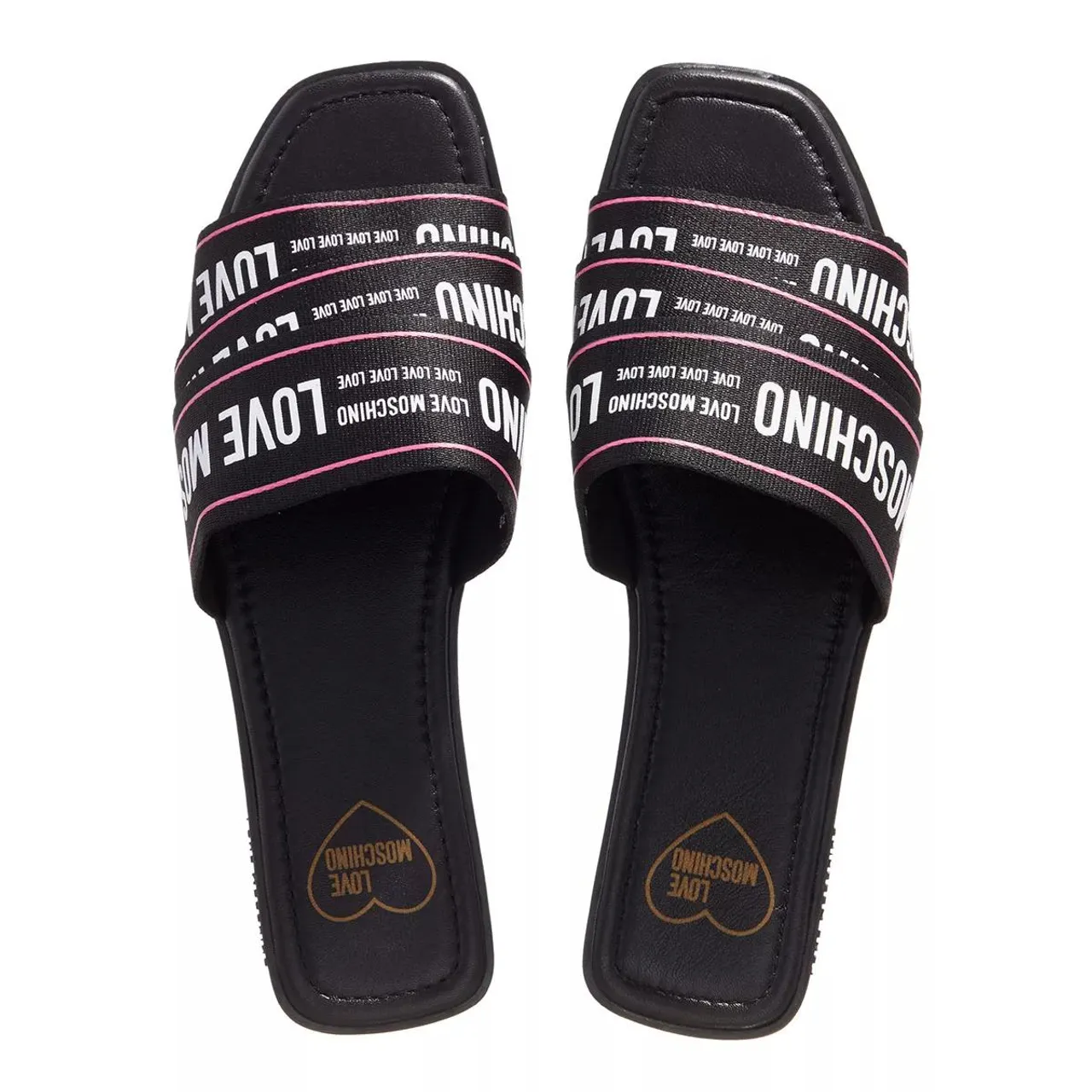Love Moschino Slipper & Mules - Love Moschino Sandals - black - Slipper & Mules for ladies