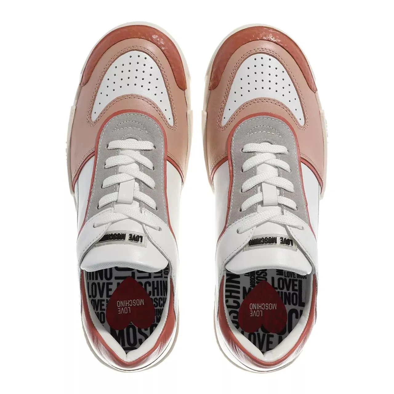 Love Moschino Sneakers - Sneakerd Text50 Mix - rose - Sneakers for ladies