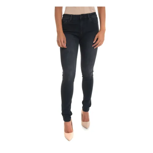 Love Moschino , Stretch Slim Fit Denim Jeans ,Gray female, Sizes: