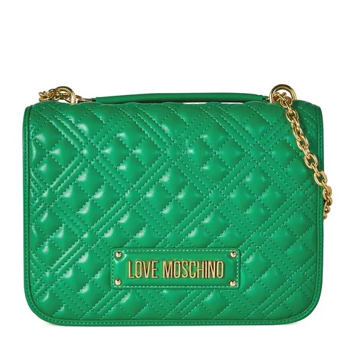LOVE MOSCHINO Super Quilted Chain Shoulder Bag - Green
