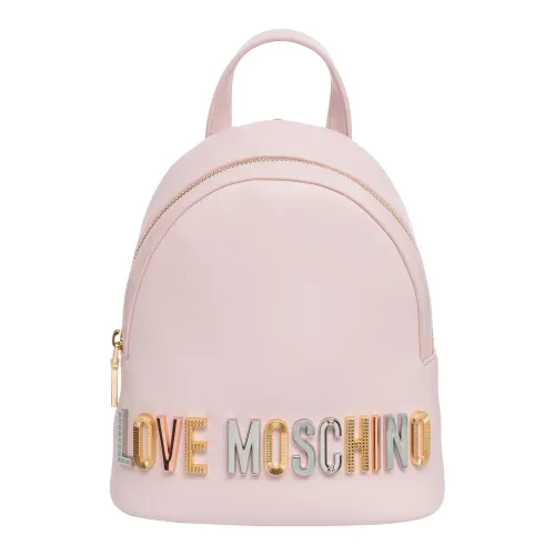 Love Moschino , Swarovski Logo Backpack ,Pink female, Sizes: ONE SIZE