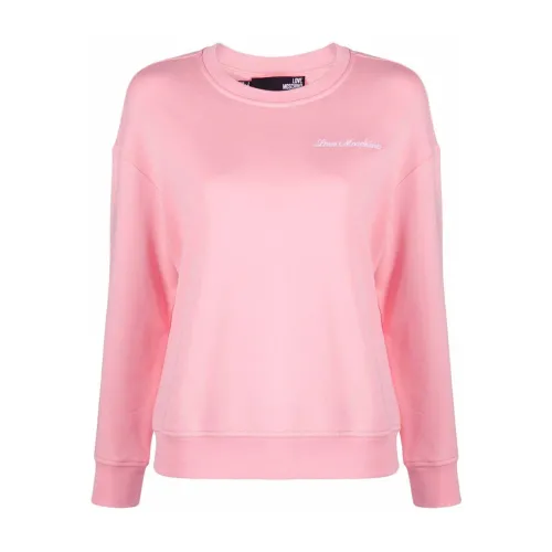 Love Moschino , Sweatshirt ,Pink female, Sizes: