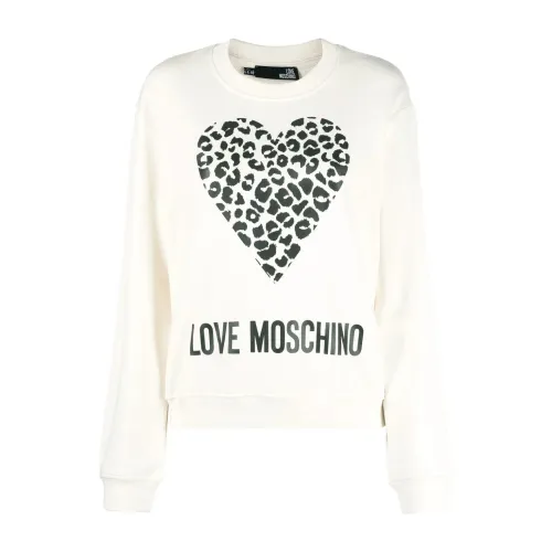 Love Moschino , Sweatshirt ,White female, Sizes: