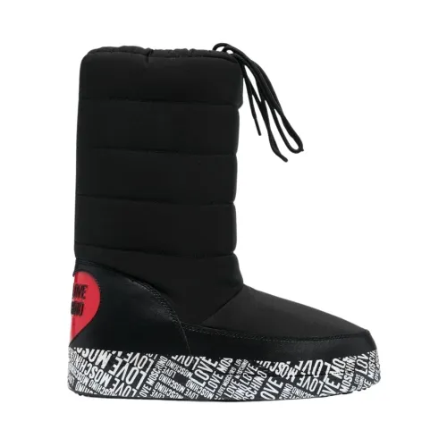 Love Moschino , Winter ankle Boots ,Black female, Sizes: