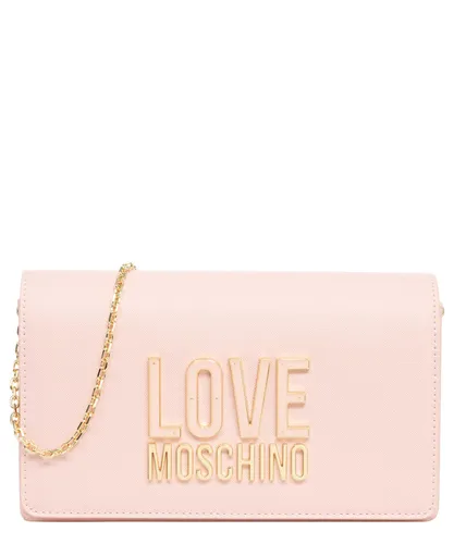 Love Moschino women Jelly logo crossbody bags cipria