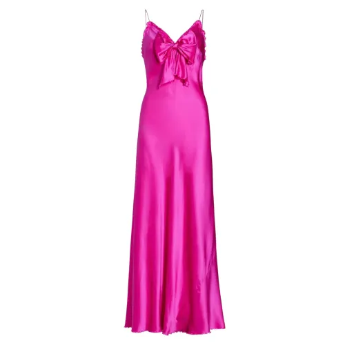 Loveshackfancy , Luciole Silk Dress ,Pink female, Sizes: