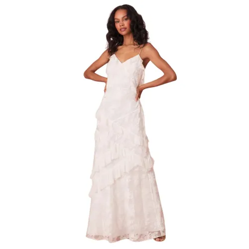 Loveshackfancy , Rialto Lace Maxi Dress in White ,White female, Sizes: