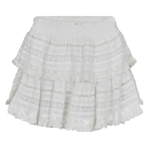 Loveshackfancy Ruffle Mini Skirt - White