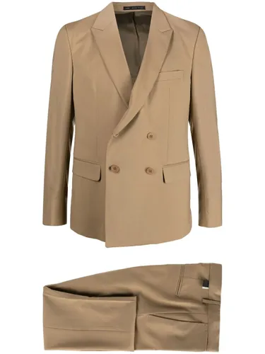 Low Brand double-breasted wool suit - Neutrals