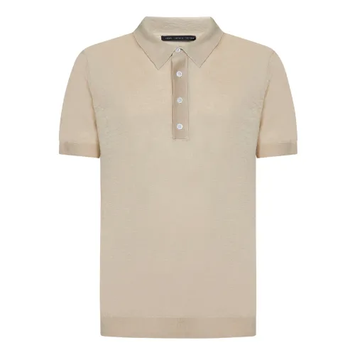 Low Brand , Polo Shirts ,Beige male, Sizes: