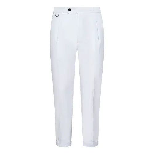 Low Brand , White Slim-Fit Stretch Trousers ,White male, Sizes: