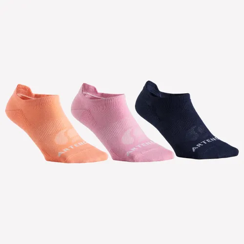 Low Sports Socks Rs 160 Tri-pack - Apricot/pink/navy