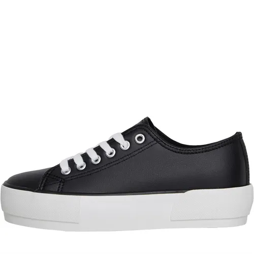 Loyalty And Faith Womens Millie PU Trainers Black/White
