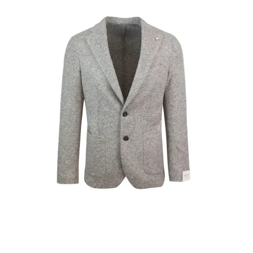 Lubiam , Jackets ,Gray male, Sizes: