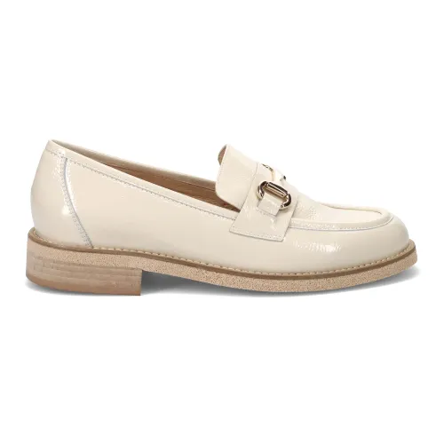 Luca Grossi , Cream Moccasin Shoes ,Beige female, Sizes: