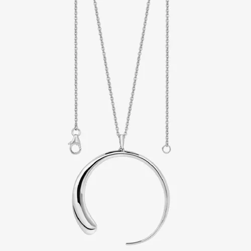 Lucy Quartermaine Silver Large Luna Pendant  Necklace LP1