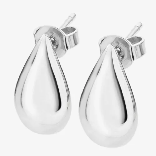 Lucy Quartermaine Silver Large Tear Drop Stud Earrings TDS1