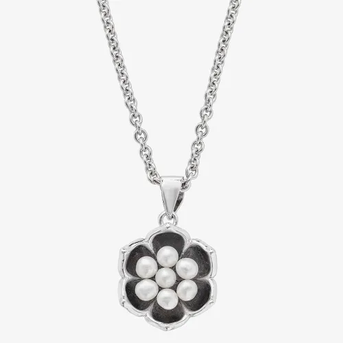 Lucy Quartermaine Silver Royal Pearl Freshwater Pearl Flower Necklace RP3