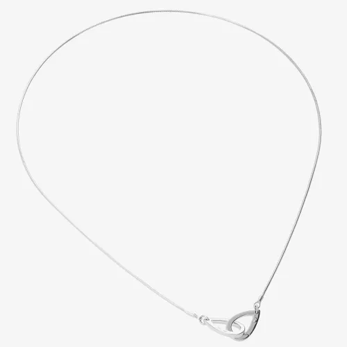 Lucy Quartermaine Silver Small Linked Petal Necklace PP2