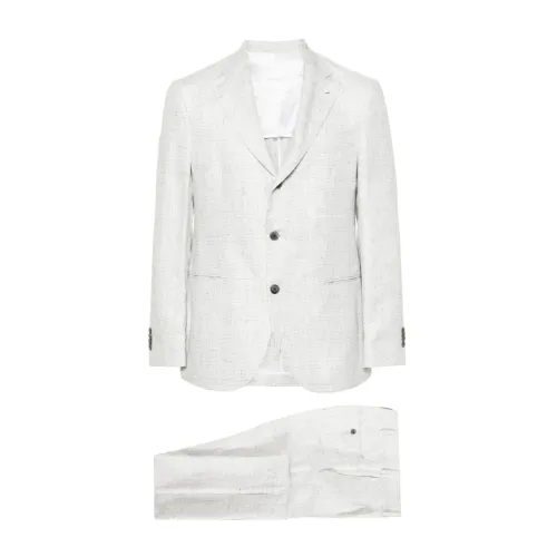 Luigi Bianchi Mantova , Light Gray Suit ,Gray male, Sizes: