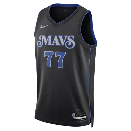 Luka Dončić Dallas Mavericks 2023/24 City Edition Men's Nike Dri-FIT NBA Swingman Jersey - Black - Polyester