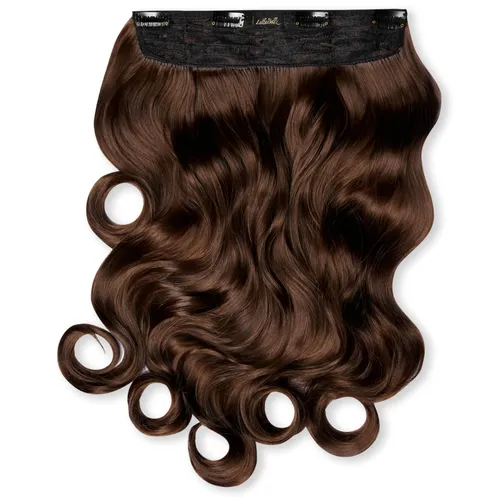 LullaBellz Thick 20 1-Piece Curly Clip in Hair Extensions (Various Colours) - Coco Brown