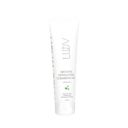Luuv Natural Exfoliating Cleansing Gel with Bamboo 100ml