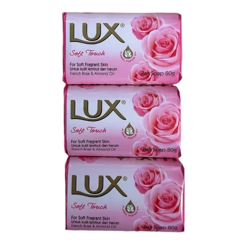 LUX SOAP SOFT TOUCH FRENCH ROSE 3PK