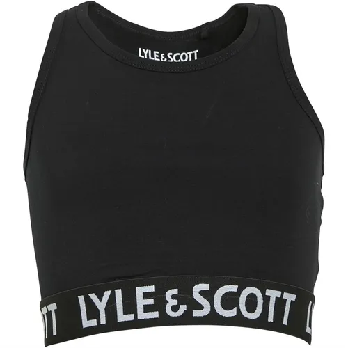 Lyle And Scott Girls Crop Top Black