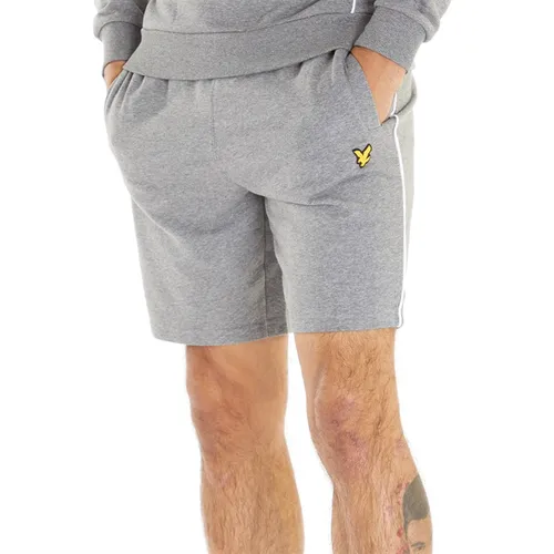 Lyle And Scott Vintage Mens Contrast Sweat Shorts Mid Grey Marl