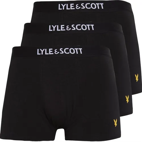 Lyle And Scott Vintage Mens Nathan Three Pack Trunks Black
