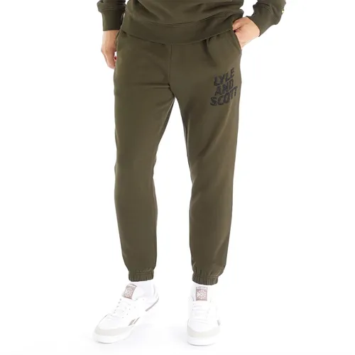 Lyle And Scott Vintage Mens Ripple Logo Joggers W485 Olive