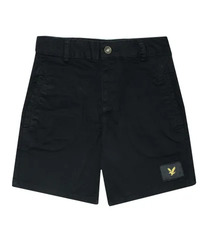 Lyle & Scott Boys Boy's And Casual Woven Short in Black Cotton