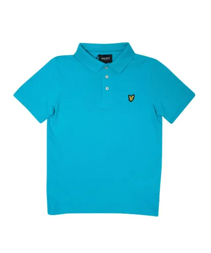 Lyle & Scott Boys Boy's And Classic Polo Shirt in Blue Cotton