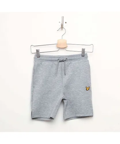 Lyle & Scott Boys Boy's And Sport Tech Fleece Shorts in Grey Heather