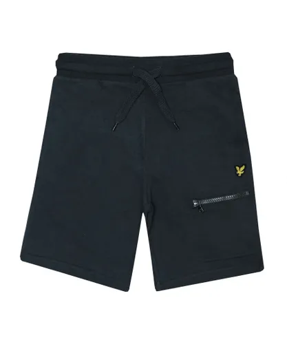 Lyle & Scott Boys Boy's And Zip Pocket Shorts in Charcoal Cotton