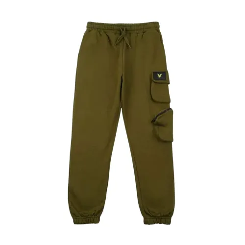 Lyle & Scott , Cargo Sweatpants ,Green male, Sizes: