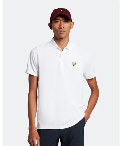 Lyle & Scott Mens Golf Technical Polo Shirt in White